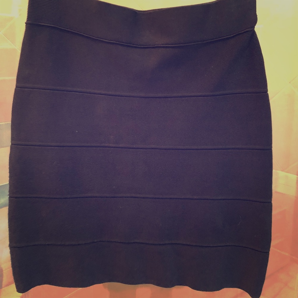 BCBG black bandage skirt